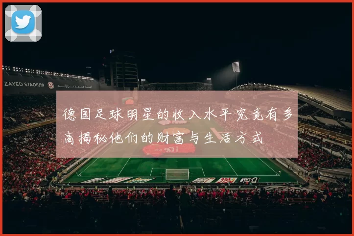 德国足球明星的收入水平究竟有多高揭秘他们的财富与生活方式